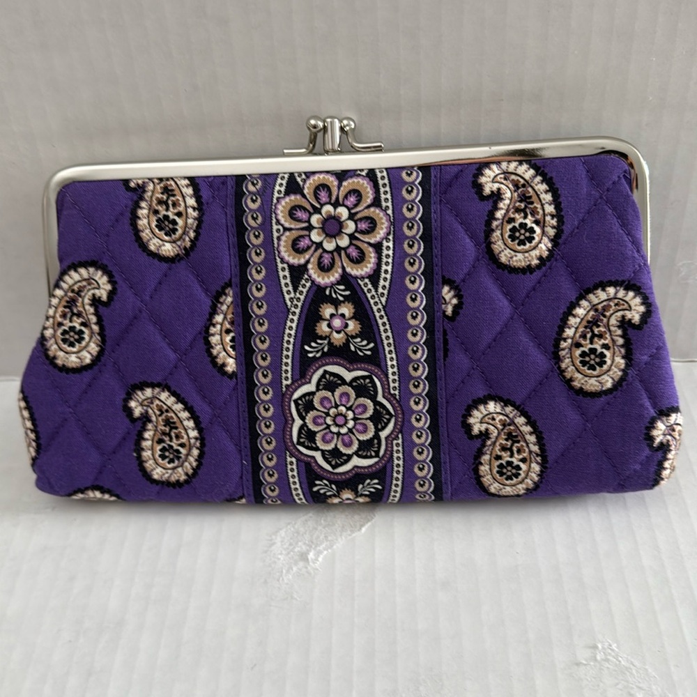 Vera Bradley 
Double Kiss-lock Clutch 
Simply Violet